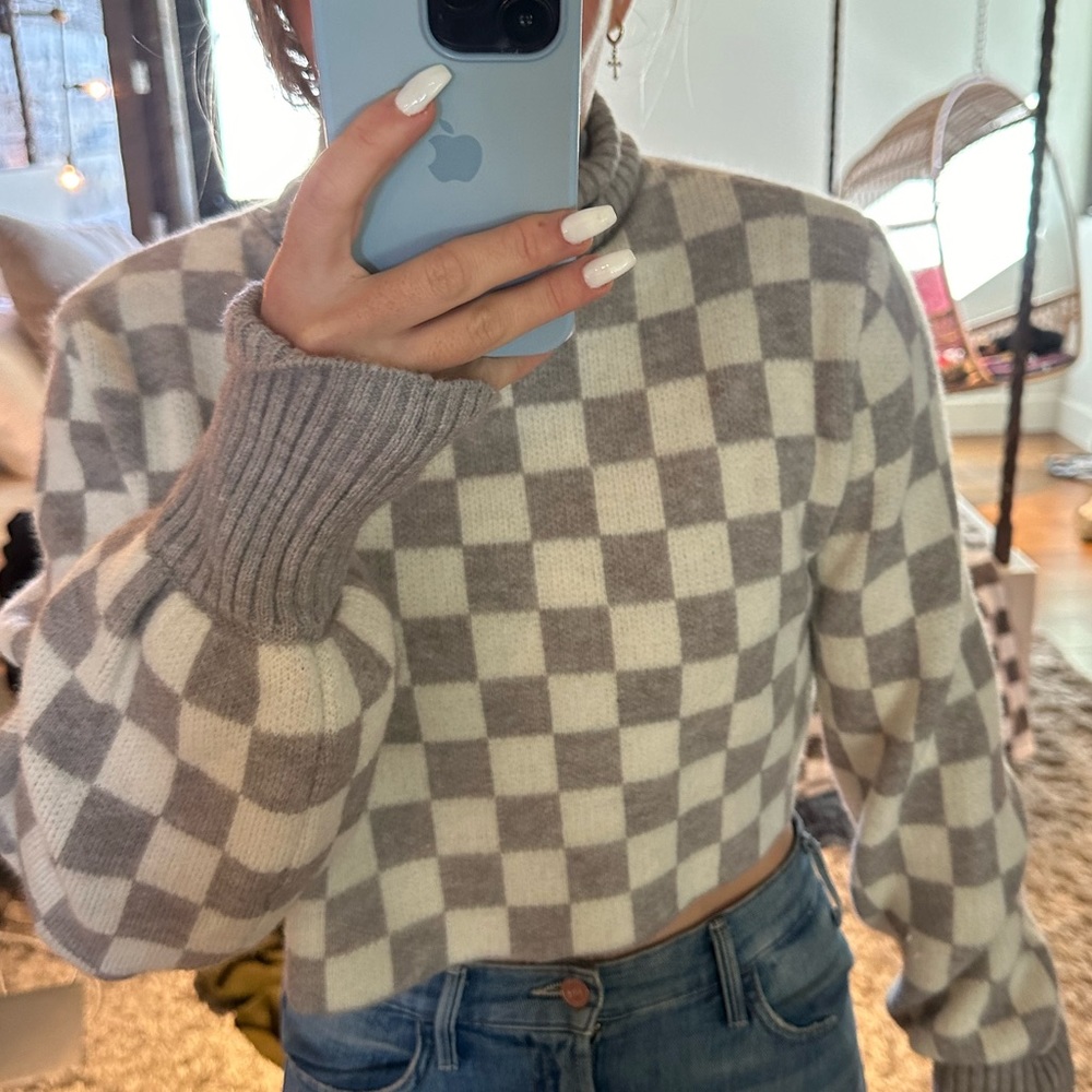 Checkers Crop Top